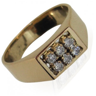 Gents Ring with Diamonds